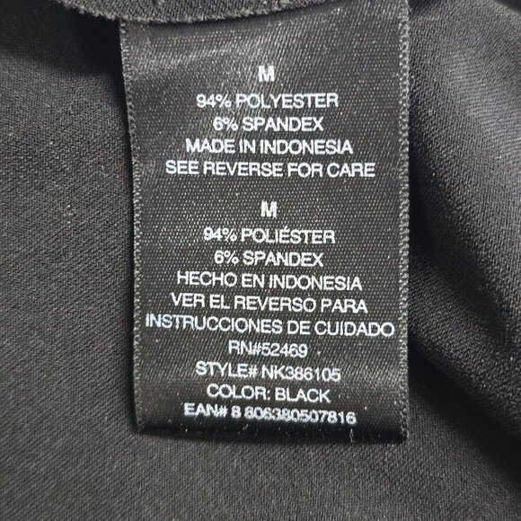 Norma Kamali Black M Long Sleeve Stretch Wrap Dress Career Office Minimalist - Picture 7 of 11